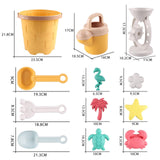 Maxbell Beach Toys Sand Set Summer Beach Bucket for Boys and Girls Age 3-10 Backyard Yellow