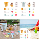 Maxbell Beach Toys Sand Set Summer Beach Bucket for Boys and Girls Age 3-10 Backyard Yellow