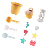 Maxbell Beach Toys Sand Set Summer Beach Bucket for Boys and Girls Age 3-10 Backyard Yellow