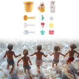 Maxbell Beach Toys Sand Set Summer Beach Bucket for Boys and Girls Age 3-10 Backyard Yellow