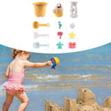 Maxbell Beach Toys Sand Set Summer Beach Bucket for Boys and Girls Age 3-10 Backyard Yellow