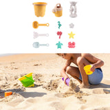 Maxbell Beach Toys Sand Set Summer Beach Bucket for Boys and Girls Age 3-10 Backyard Yellow