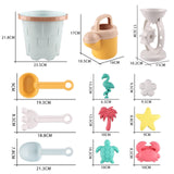 Maxbell Beach Toys Sand Set Summer Beach Bucket for Boys and Girls Age 3-10 Backyard Blue