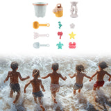 Maxbell Beach Toys Sand Set Summer Beach Bucket for Boys and Girls Age 3-10 Backyard Blue