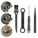 Maxbell Fishing Reel Care Kit Sturdy Nut Wrench for Freshwater Low Profile Reel Lake Type A