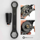 Maxbell Fishing Reel Care Kit Sturdy Nut Wrench for Freshwater Low Profile Reel Lake Type B
