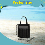Maxbell Portable Mesh Shower Tote Bag Bathroom Organizer for Camp Women/Men Bathroom Black