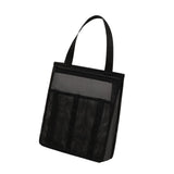 Maxbell Portable Mesh Shower Tote Bag Bathroom Organizer for Camp Women/Men Bathroom Black
