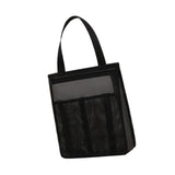 Maxbell Portable Mesh Shower Tote Bag Bathroom Organizer for Camp Women/Men Bathroom Black