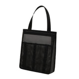 Maxbell Portable Mesh Shower Tote Bag Bathroom Organizer for Camp Women/Men Bathroom Black