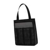 Maxbell Portable Mesh Shower Tote Bag Bathroom Organizer for Camp Women/Men Bathroom Black