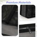 Maxbell Portable Mesh Shower Tote Bag Bathroom Organizer for Camp Women/Men Bathroom Black