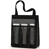 Maxbell Portable Mesh Shower Tote Bag Bathroom Organizer for Camp Women/Men Bathroom Black