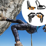 Maxbell Climbing Ascender Climbing Gear for Exploring Work High Altitude Work Right Foot Yellow