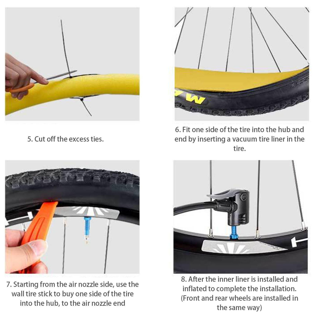 Maxbell Bike Tire Insert Puncture Protection Protective Reusable Bike Tube Protector Road Bike