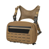 Maxbell Chest Rig Vest Pack Keys Tools Phone Holder Sports Running Outdoor Chest Bag Brown