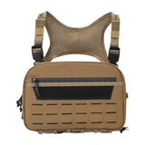 Maxbell Chest Rig Vest Pack Keys Tools Phone Holder Sports Running Outdoor Chest Bag Brown