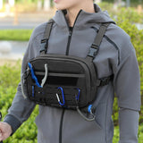 Maxbell Chest Rig Vest Pack Keys Tools Phone Holder Sports Running Outdoor Chest Bag Brown