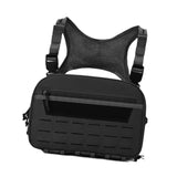 Maxbell Chest Rig Vest Pack Keys Tools Phone Holder Sports Running Outdoor Chest Bag Black