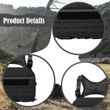 Maxbell Chest Rig Vest Pack Keys Tools Phone Holder Sports Running Outdoor Chest Bag Black