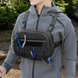 Maxbell Chest Rig Vest Pack Keys Tools Phone Holder Sports Running Outdoor Chest Bag Black