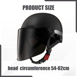 Maxbell Motorcycle Helmet Cushioning Lining Gift Half Face Helmet for Mopeds Cycling Black