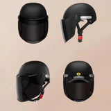 Maxbell Motorcycle Helmet Cushioning Lining Gift Half Face Helmet for Mopeds Cycling Black