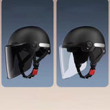 Maxbell Motorcycle Helmet Cushioning Lining Gift Half Face Helmet for Mopeds Cycling Black