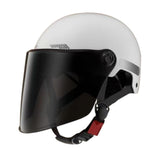 Maxbell Motorcycle Helmet Cushioning Lining Gift Half Face Helmet for Mopeds Cycling White