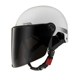 Maxbell Motorcycle Helmet Cushioning Lining Gift Half Face Helmet for Mopeds Cycling White