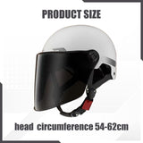 Maxbell Motorcycle Helmet Cushioning Lining Gift Half Face Helmet for Mopeds Cycling White