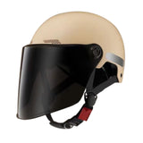 Maxbell Motorcycle Helmet Cushioning Lining Gift Half Face Helmet for Mopeds Cycling Apricot