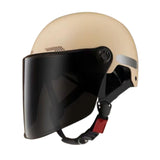 Maxbell Motorcycle Helmet Cushioning Lining Gift Half Face Helmet for Mopeds Cycling Apricot