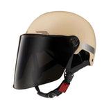 Maxbell Motorcycle Helmet Cushioning Lining Gift Half Face Helmet for Mopeds Cycling Apricot