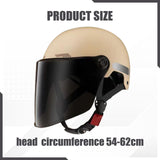Maxbell Motorcycle Helmet Cushioning Lining Gift Half Face Helmet for Mopeds Cycling Apricot