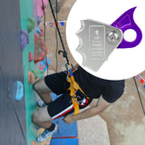 Maxbell Rope Grab 15kN High Strength Rope Grabber Rigging Accessories Riser Adjuster Purple