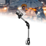Maxbell Bike Umbrella Holder for Electric Bicycle Stainless Steel Attachment Support 49cm foldable