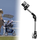 Maxbell Bike Umbrella Holder for Electric Bicycle Stainless Steel Attachment Support 49cm foldable