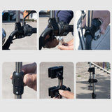 Maxbell Bike Umbrella Holder for Electric Bicycle Stainless Steel Attachment Support 47 to 57cm foldable