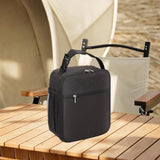 Maxbell Lunch Bag with Handle and Bottle Pocket Waterproof for Beach Outdoor Camping Black