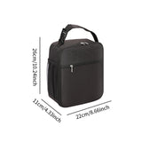 Maxbell Lunch Bag with Handle and Bottle Pocket Waterproof for Beach Outdoor Camping Black