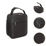 Maxbell Lunch Bag with Handle and Bottle Pocket Waterproof for Beach Outdoor Camping Black