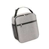 Maxbell Lunch Bag with Handle and Bottle Pocket Waterproof for Beach Outdoor Camping White Gray