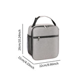 Maxbell Lunch Bag with Handle and Bottle Pocket Waterproof for Beach Outdoor Camping White Gray