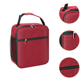Maxbell Lunch Bag with Handle and Bottle Pocket Waterproof for Beach Outdoor Camping Red