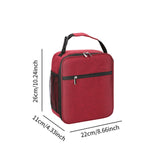 Maxbell Lunch Bag with Handle and Bottle Pocket Waterproof for Beach Outdoor Camping Red