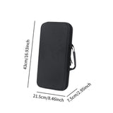 Maxbell Fishing Rod Bag Hard Shell EVA Large Portable Carry Bag Fishing Pole Carrier 43x21.5x7.5cm