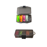 Maxbell Fishing Lures with Luminous Portable Fishing Gear Kit for Bass Anglers Trout 41Pcs 124g