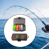 Maxbell Fishing Lures with Luminous Portable Fishing Gear Kit for Bass Anglers Trout 41Pcs 124g