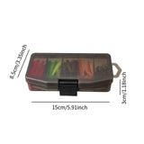 Maxbell Fishing Lures with Luminous Portable Fishing Gear Kit for Bass Anglers Trout 66Pcs 139g